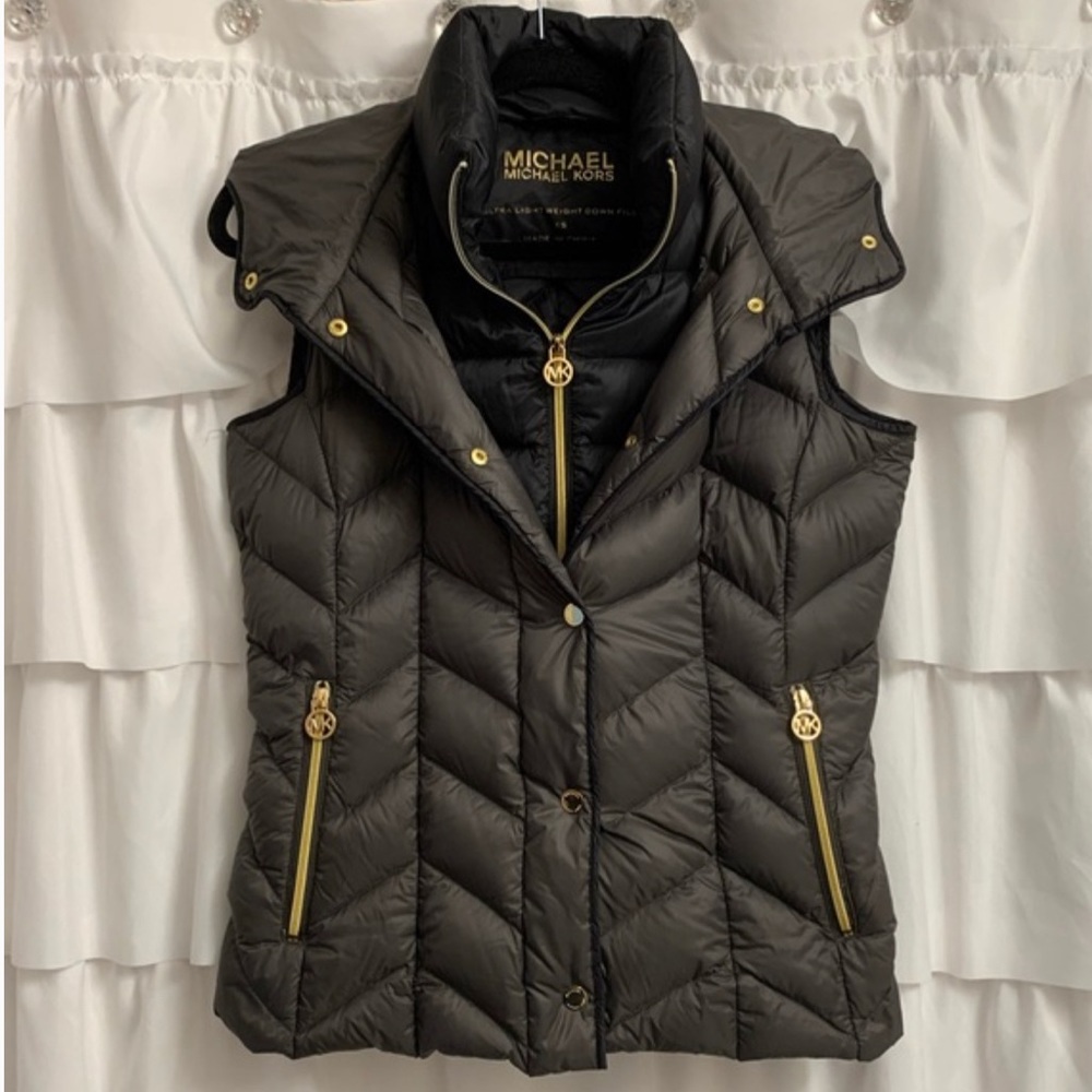 Michael Kors down vest with hood